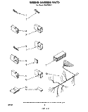 WIRING HARNESS Diagram and Parts List for SHU70052  Whirlpool Dishwasher