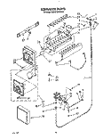 Part Location Diagram of LIT2154991 Whirlpool Service & Wiring Sheet