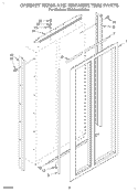 CABINET TRIMS AND BREAKER TRIM Diagram and Parts List for KSSS36MAX05  KitchenAid Refrigerator