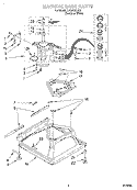 MACHINE BASE Diagram and Parts List for LSQ8000JQ1  Whirlpool Washer