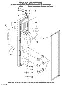 FREEZER DOOR PARTS Diagram and Parts List for MSD2669KEY00  Whirlpool Refrigerator
