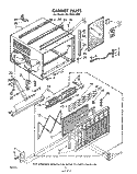 CABINET Diagram and Parts List for AC1824XM0  Whirlpool Air Conditioner
