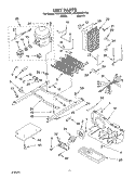 UNIT Diagram and Parts List for 4KSRS25CHW02  KitchenAid Refrigerator
