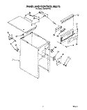 PANEL AND CONTROL Diagram and Parts List for TC8750XYP2  Whirlpool Trash Compactor