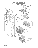 FREEZER LINER Diagram and Parts List for 4YED27DQDW00  Whirlpool Refrigerator