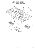 VENTILATION Diagram and Parts List for MH6130XEQ1  Whirlpool Microwave