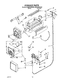 ICEMAKER, LIT/OPTIONAL Diagram and Parts List for KSRC22DXWH00  KitchenAid Refrigerator