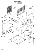 UNIT PARTS Diagram and Parts List for IR2MHMXRS03  Whirlpool Refrigerator