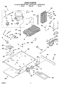 UNIT Diagram and Parts List for KSBS25FJBT01  KitchenAid Refrigerator