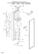 FREEZER DOOR Diagram and Parts List for GD25DIXHT00  Whirlpool Refrigerator