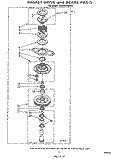 BASKET DRIVE AND BRAKE Diagram and Parts List for LA5380XMW0  Whirlpool Washer