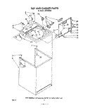TOP AND CABINET , LITERATURE AND OPTIONAL Diagram and Parts List for LA5700XPW4  Whirlpool Washer