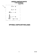 MISCELLANEOUS PARTS OPTIONAL PARTS (NOT INCLUDED) Diagram and Parts List for 7MTAWS800JQ5  Estate Washer