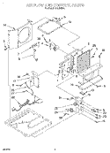 AIRFLOW AND CONTROL Diagram and Parts List for CA10WRV0  Whirlpool Air Conditioner