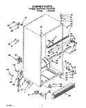 CABINET Diagram and Parts List for TT20BKXAN00  Whirlpool Refrigerator