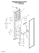 FREEZER DOOR PARTS Diagram and Parts List for 7GS5FHAXTA00  Whirlpool Refrigerator