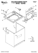 Part Location Diagram of 3956011 Whirlpool HANDLE-LID