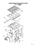COMPARTMENT SEPARATOR Diagram and Parts List for 3XARG475WP00  Whirlpool Refrigerator