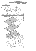 SHELF Diagram and Parts List for RT14DMXBL10  Roper Refrigerator