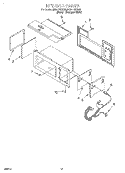 INTERIOR Diagram and Parts List for MH9115XBQ5  Whirlpool Microwave