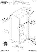 CABINET Diagram and Parts List for RT14ZKYFW01  Roper Refrigerator