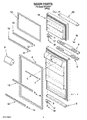 DOOR PARTS Diagram and Parts List for IST183301  Inglis Refrigerator