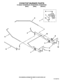 COOKTOP BURNER PARTS Diagram and Parts List for KGSS907SBL03  KitchenAid Range