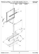 DOOR AND PANEL Diagram and Parts List for KUDV24SEBL2  KitchenAid Dishwasher