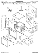 OVEN PARTS Diagram and Parts List for RBS275PDQ17  Whirlpool Wall Oven