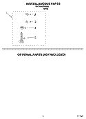 MISCELLANEOUS  PARTS, OPTIONAL PARTS (NOT INCLUDED) Diagram and Parts List for IK45000  Inglis Washer