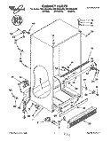 CABINET Diagram and Parts List for EB21DKXAW02  Whirlpool Refrigerator