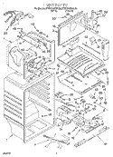 LINER Diagram and Parts List for KTRS21MDAL05  KitchenAid Refrigerator