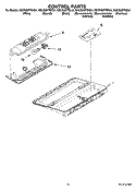 CONTROL PARTS Diagram and Parts List for KSCS25FTMK01  KitchenAid Refrigerator
