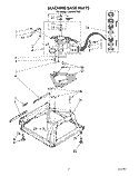 MACHINE BASE Diagram and Parts List for LA5600XTG0  Whirlpool Washer