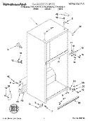CABINET Diagram and Parts List for KTRS22KGBL01  KitchenAid Refrigerator