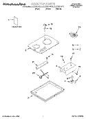SECTION Diagram and Parts List for KECC051HBT1  KitchenAid Cooktop