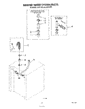 WASHER WATER SYSTEM Diagram and Parts List for JWP21000  Whirlpool Washer Dryer Combo