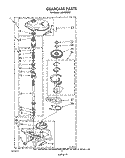 GEARCASE Diagram and Parts List for LA6053XSW1  Whirlpool Washer