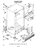 CABINET Diagram and Parts List for ET20EKXPWR1  Whirlpool Refrigerator