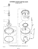 AGITATOR, BASKET AND TUB Diagram and Parts List for LA7001XTW0  Whirlpool Washer