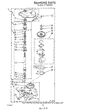 GEARCASE Diagram and Parts List for LT7100XVN0  Whirlpool Washer Dryer Combo