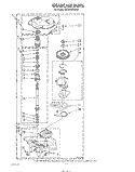 GEARCASE Diagram and Parts List for GLA5580XSF3  Whirlpool Washer