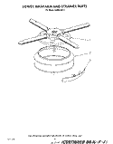 LOWER WASHARM AND STRAINER Diagram and Parts List for KUDI21SS2  KitchenAid Dishwasher