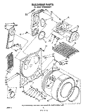SECTION Diagram and Parts List for LE5920XKW1  Whirlpool Dryer