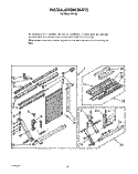 INSTALLATION Diagram and Parts List for BFRH183  Whirlpool Air Conditioner