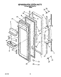 Part Location Diagram of 1127385 Whirlpool BRACKET, DOOR STOP