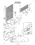 UNIT Diagram and Parts List for EV15HKXRW0  Whirlpool Freezer