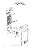 AIR FLOW Diagram and Parts List for 8ED22PWXXN00  Whirlpool Refrigerator
