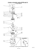 SECTION Diagram and Parts List for 4KBDS250T1  KitchenAid Food Waste Disposer