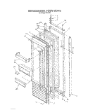 REFRIGERATOR DOOR Diagram and Parts List for ARG490  Whirlpool Refrigerator